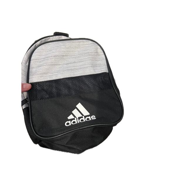 Adidas Defender Medium 20"x12"x10" White Black Duffel Bag - Picture 5 of 6